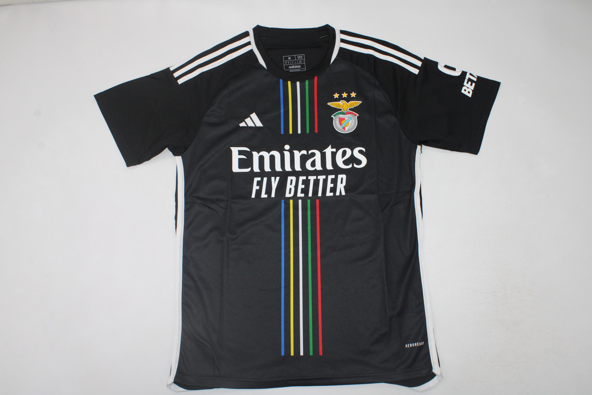 AAA Quality Benfica 23/24 Away Black Soccer Jersey